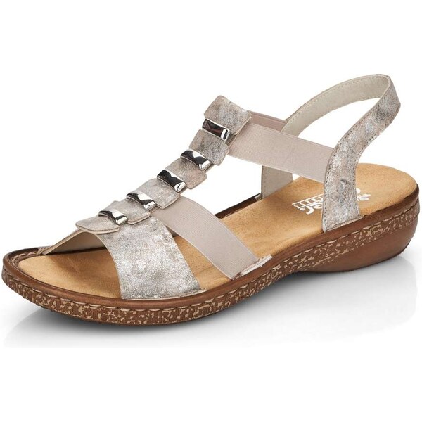 Dámske sandále RIEKER 62850-90 ružová S6 57796154