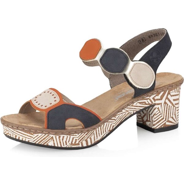 Dámske sandále RIEKER 63876-90 modrá S5 38147738