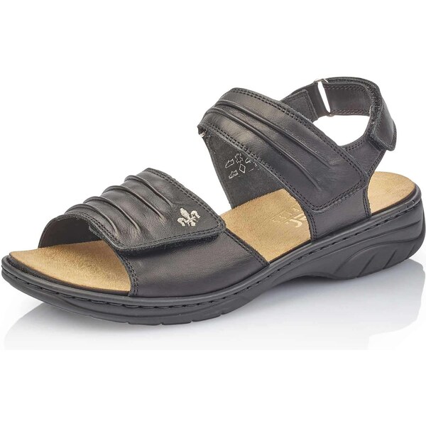 Dámske sandále RIEKER 64560-01 čierna S5 61788705