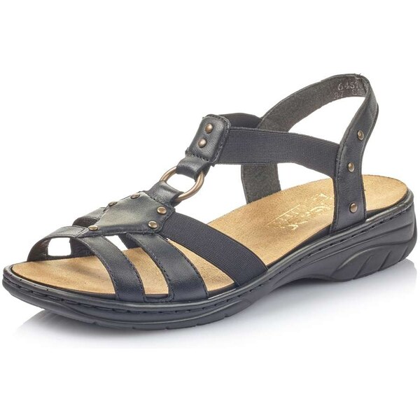 Dámske sandále RIEKER 64574-00 čierna S5 37550915