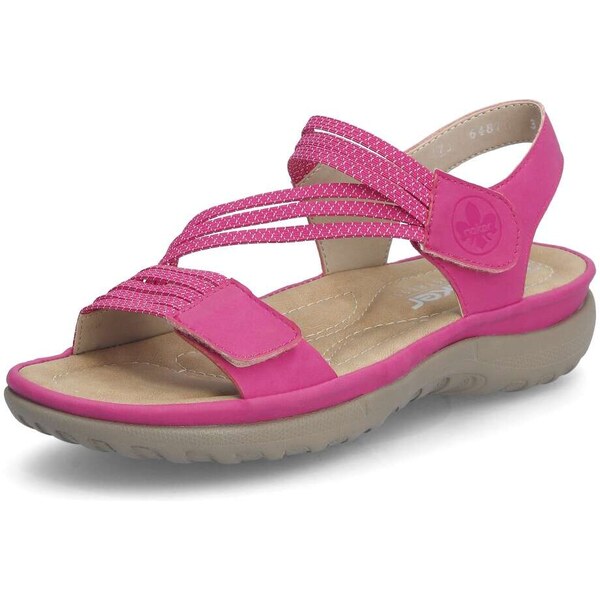 Dámske sandále RIEKER 64870-31 ružová S6 50325577