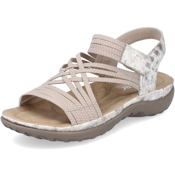 Dámske sandále RIEKER 64888-60 béžová S5 39379536