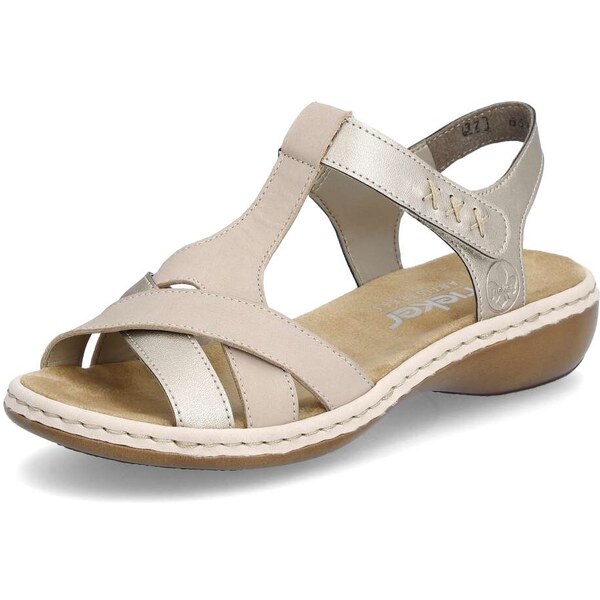 Dámske sandále RIEKER 65919-61 béžová S5 55761449