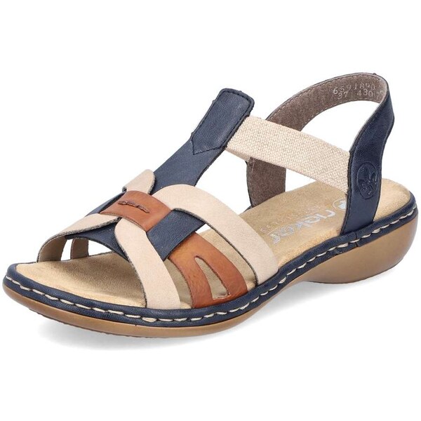 Dámske sandále RIEKER 65918-90 modrá S6 50055888