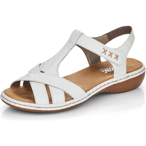 Dámske sandále RIEKER 65919-80 biela S6 25469106