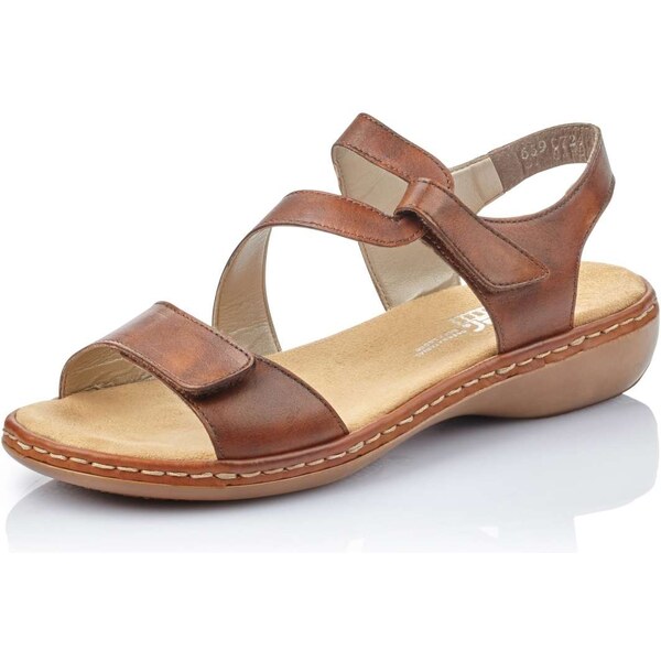 Dámske sandále RIEKER 659C7-24 hnedá S6 15563704