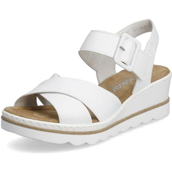 Dámske sandále RIEKER 67463-80 biela S5 61788718