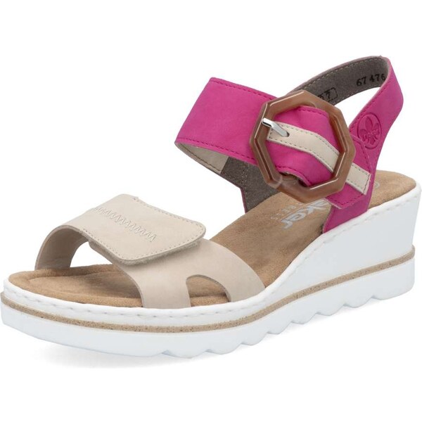 Dámske sandále RIEKER 67476-31 béžová S5 61788719