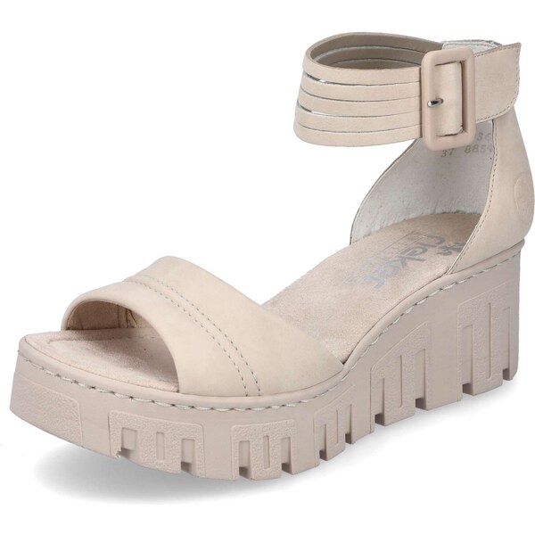 Dámske sandále RIEKER 68093-60 béžová S5 38064962