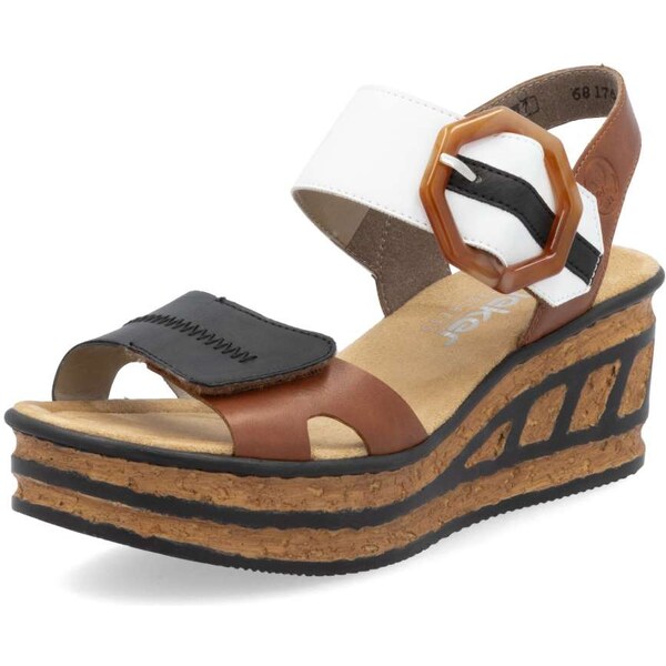 Dámske sandále RIEKER 68176-24 hnedá S5 61788722