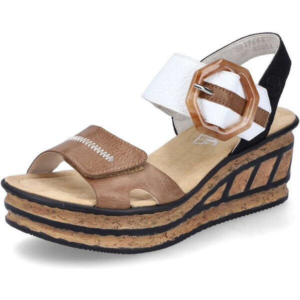 Dámske sandále RIEKER 68176-64 béžová S5 61788724