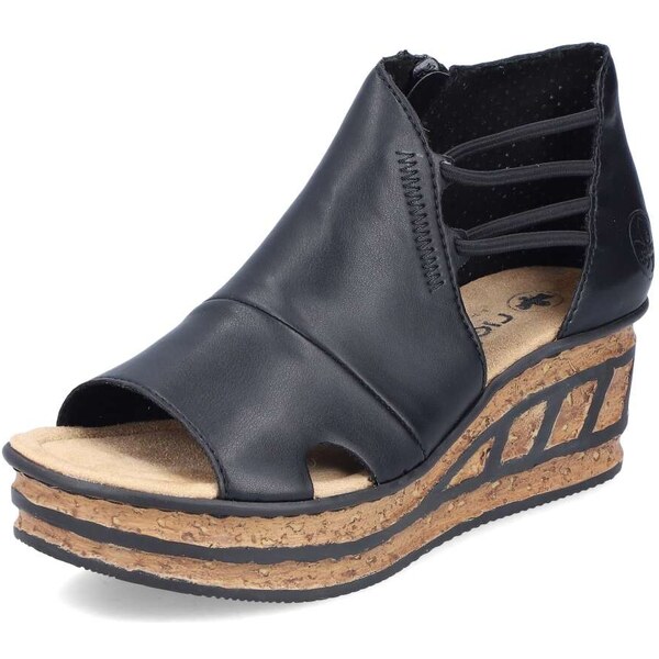 Dámske sandále RIEKER 68197-00 čierna S6 50187701