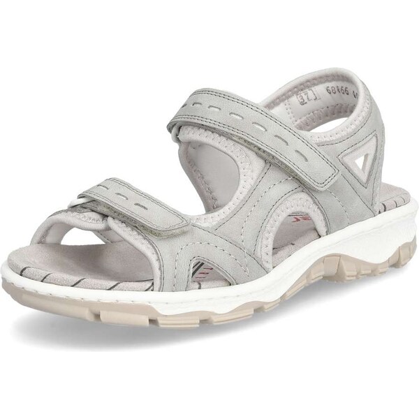 Dámske sandále RIEKER 68866-40 sivá S6 48764255