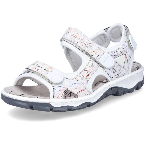 Dámske sandále RIEKER 68872-90 biela S5 37802253