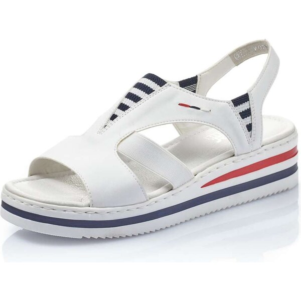 Dámske sandále RIEKER V02Y5-80 biela S5 53687848