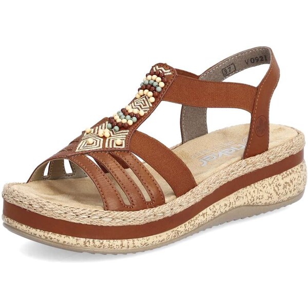 Dámske sandále RIEKER V0921-24 hnedá S6 50187706