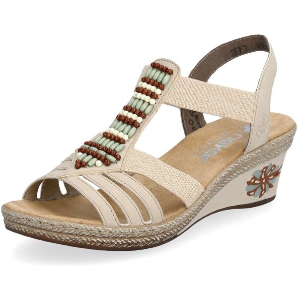 Dámske sandále RIEKER V2451-62 béžová S5 61788736