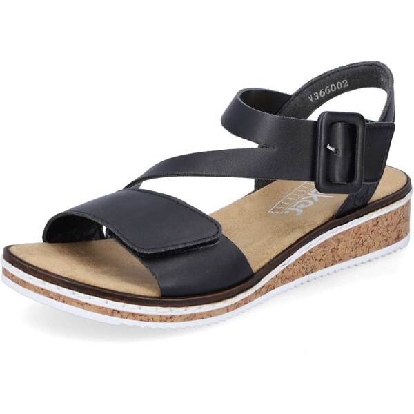 Dámske sandále RIEKER V3660-02 čierna S5 61788737