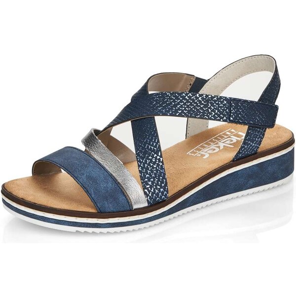 Dámske sandále RIEKER V3663-14 modrá S6 30261459
