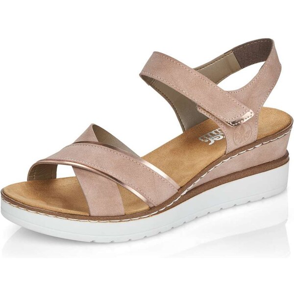 Dámske sandále RIEKER V38G9-31 ružová S6 22537250