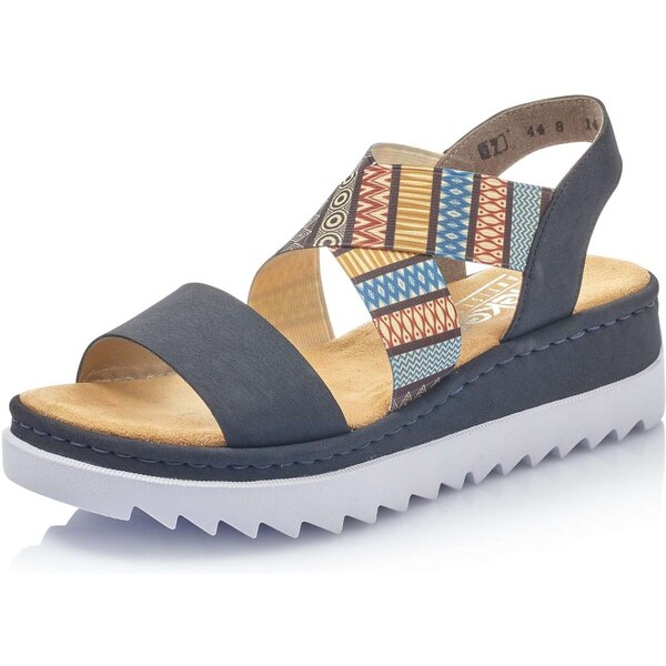 Dámske sandále RIEKER V44G8-14 modrá S6 15710629