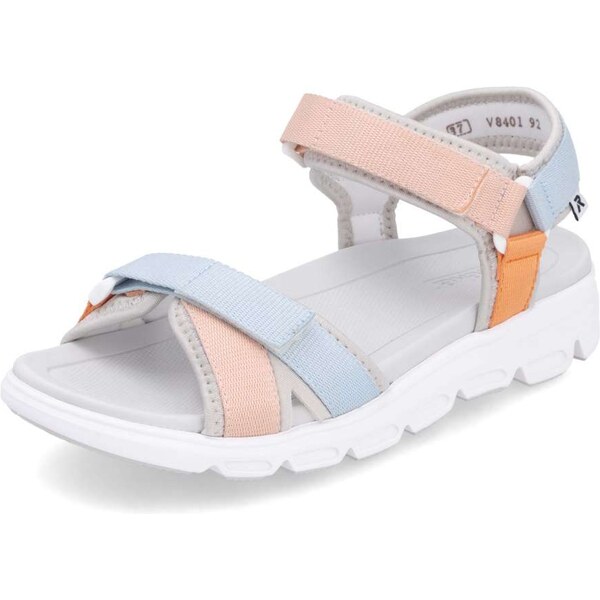 Dámske sandále RIEKER V8401-92 oranžová S5 61788743