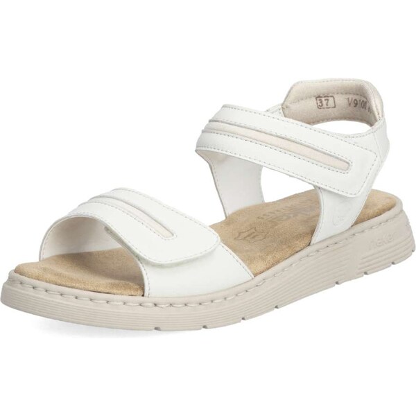 Dámske sandále RIEKER V9100-80 biela S5 56335678