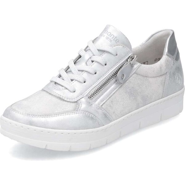RIEKER Dámske tenisky REMONTE D5831-90 strieborná S5 61788844