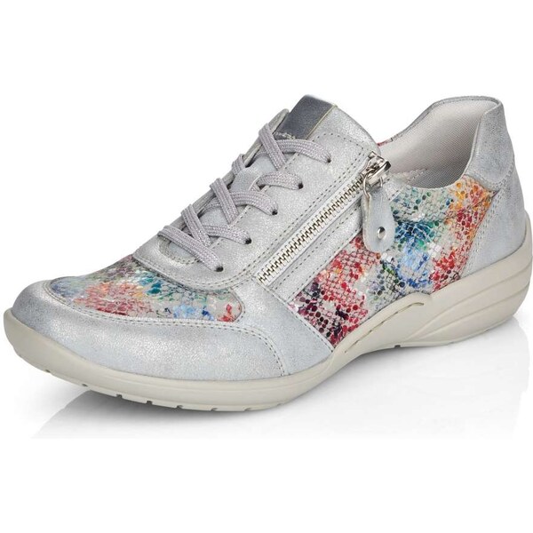 RIEKER Dámske tenisky REMONTE R7637-40 strieborná S6 61788858