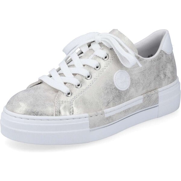 Dámske tenisky RIEKER N49W1-90 zlatá S5 37773892