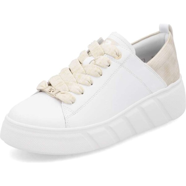 Dámske tenisky RIEKER W2602-81 biela S6 61789056