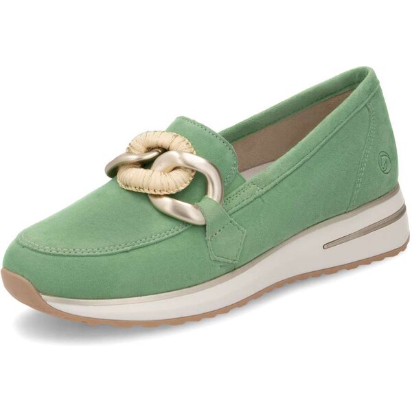 RIEKER Dámske mokasíny REMONTE D1G11-52 zelená S5 61789625