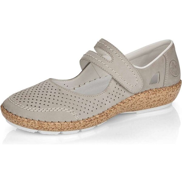 Dámske poltopánky RIEKER 44885-40 sivá S5 61805012