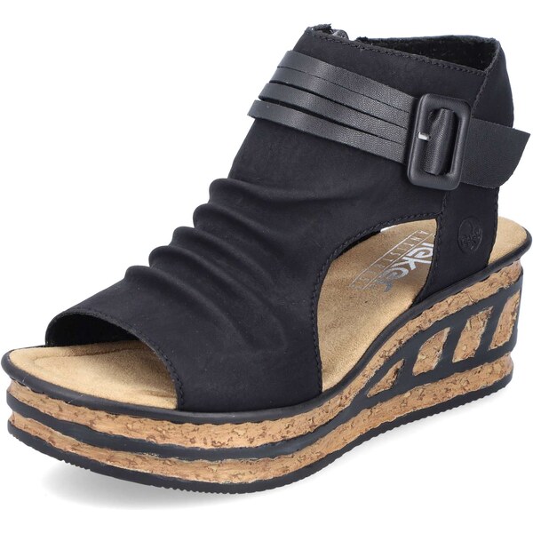 Dámske sandále RIEKER 68191-00 čierna S5 38064963