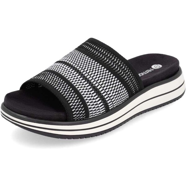 RIEKER Dámske šľapky REMONTE D1J54-03 čierna S5 61865069