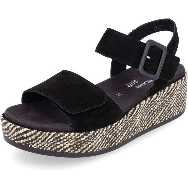 RIEKER Dámske sandále REMONTE D1N54-02 čierna S5 61865073