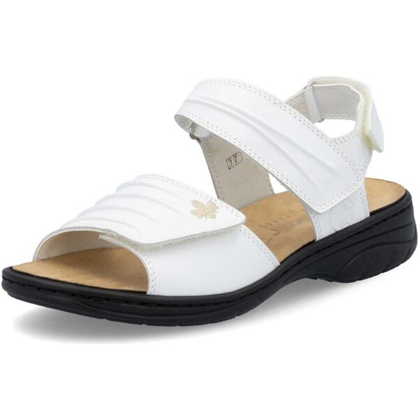 Dámske sandále RIEKER 64560-81 biela S5 61865075