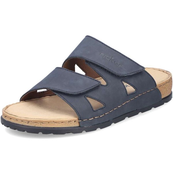 Pánske šľapky RIEKER 25691-14 modrá S5 61865090