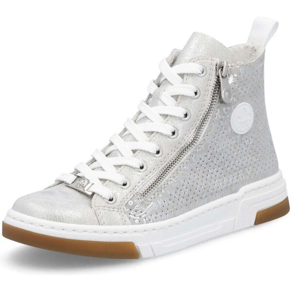 Dámske tenisky RIEKER N3945-40 strieborná S6 38008905