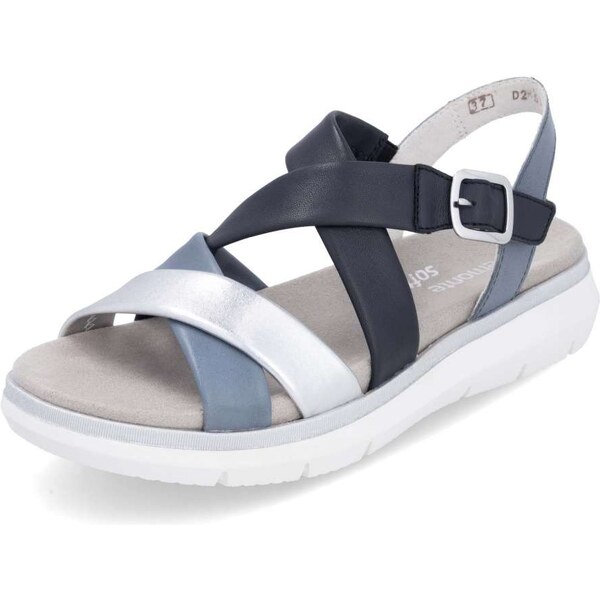 RIEKER Dámske sandále REMONTE D2K53-14 modrá S5 62011169