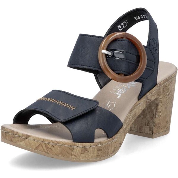 Dámske sandále RIEKER 66876-14 modrá S5 62014289