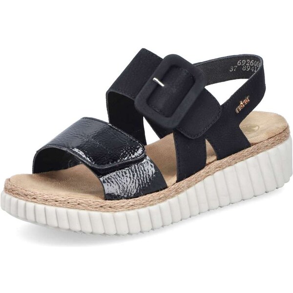 Dámske sandále RIEKER 69260-00 čierna S5 62014290