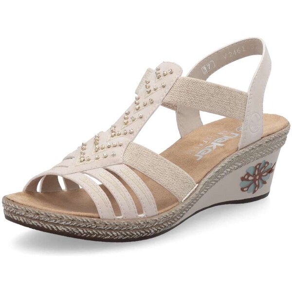 Dámske sandále RIEKER V2461-31 ružová S5 62020764