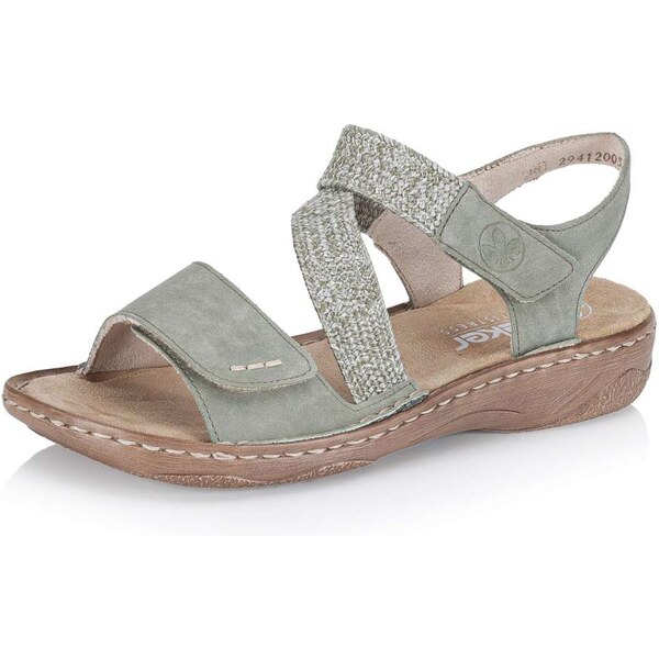 Dámske sandále RIEKER V2862-52 zelená S6 62128337