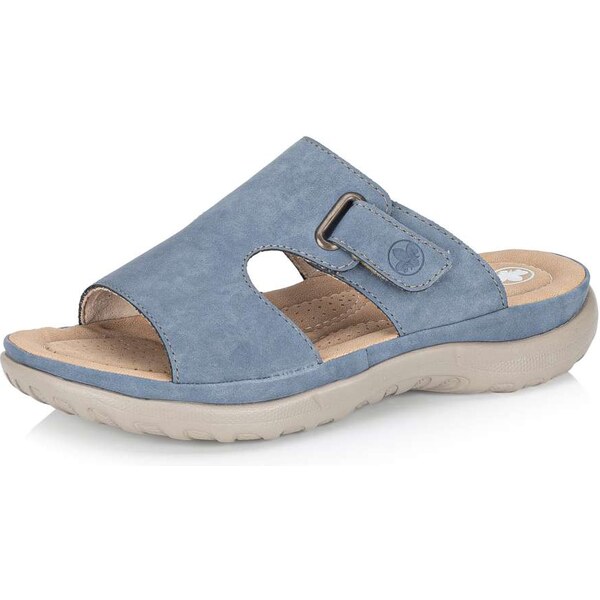 Dámske šľapky RIEKER 64806-10 modrá S5 62138949