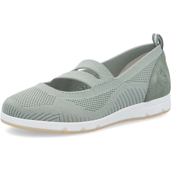 Dámske baleríny RIEKER L3053-52 zelená S5 62168742