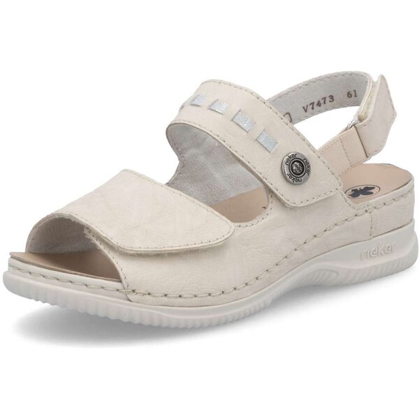 Dámske sandále RIEKER V7473-61 béžová S5 62169693