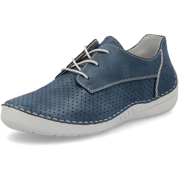 Dámske poltopánky RIEKER 52526-14 modrá S5 62190234