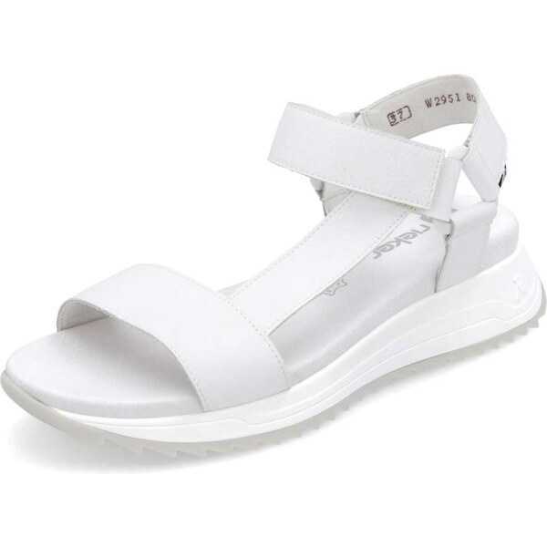 Dámske sandále RIEKER W2951-80 biela S5 62190243