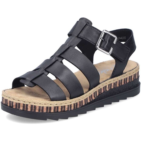 Dámske sandále RIEKER V7904-00 čierna S6 62261417